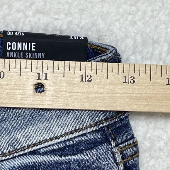 Kut from the Kloth Connie Ankle Skinny Womens 00 Denim Blue Jeans 25x26 NWT - Picture 7 of 16